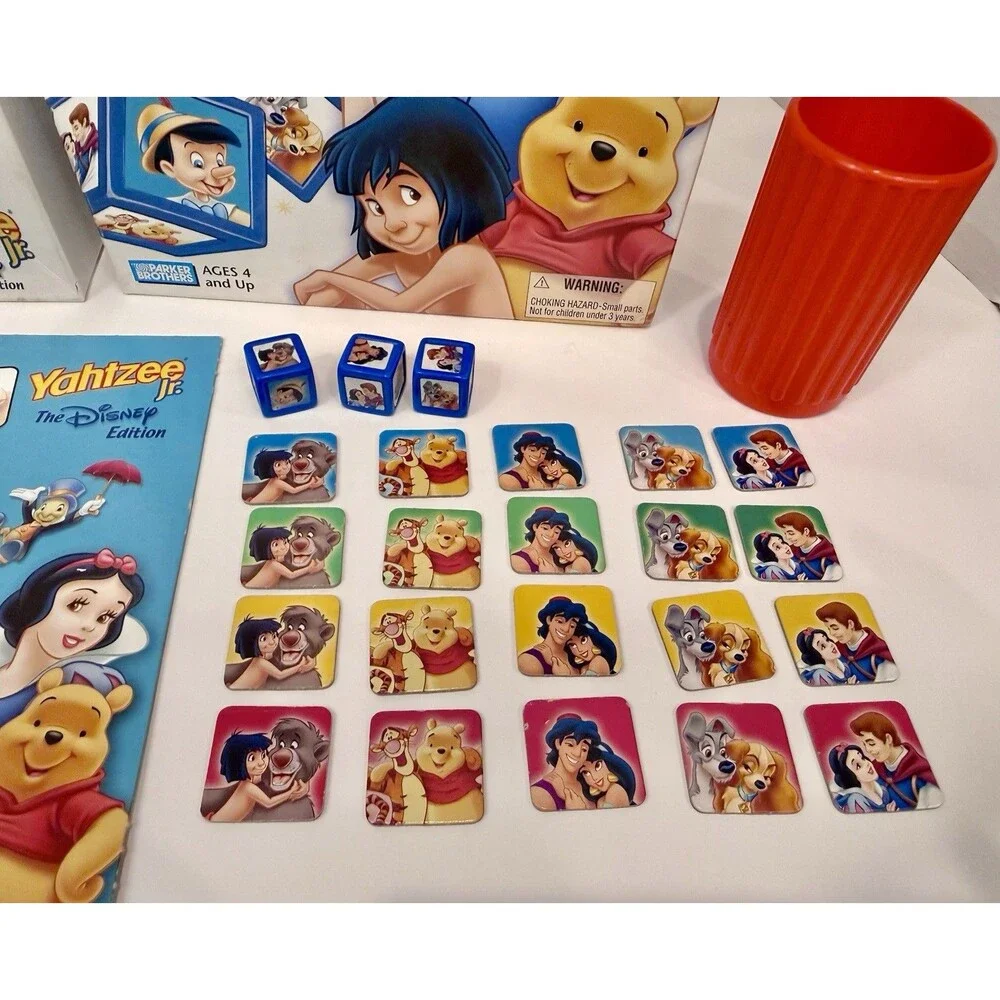 Yahtzee Jr Disney Edition Parker Brothers Kids Board Game